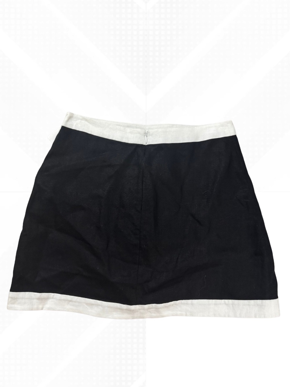 Reformation Black & White Robbie Linen Skirt (Skirt Only) Sz 2- Set Retails $248 - Picture 6 of 7
